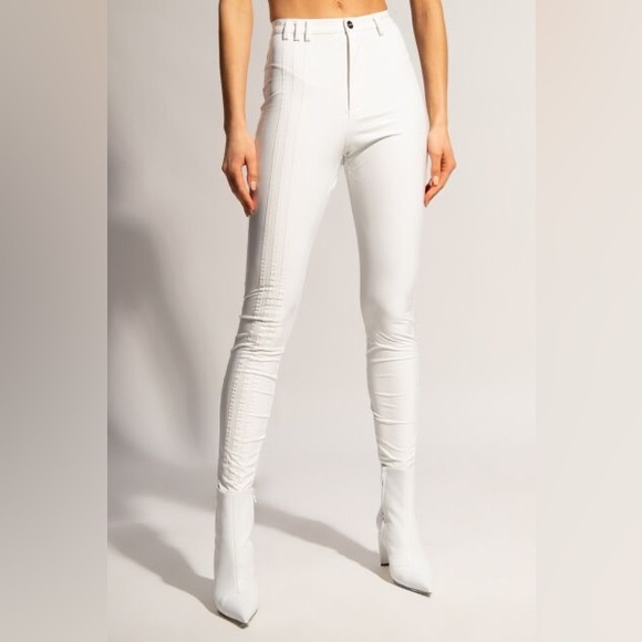 adidas Originals x Ivy Park Beyoncé White Vinyl Latex Pants - Picture 2 of 4